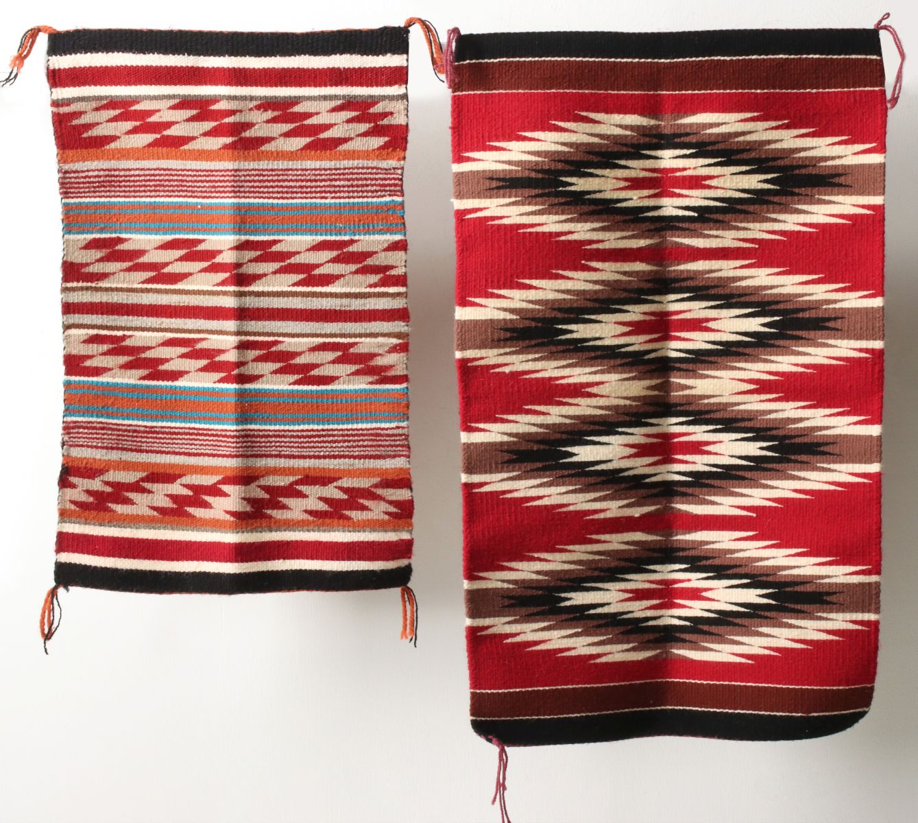 TWO GOOD LATE 20TH CENTURY NAVAJO WEAVINGS