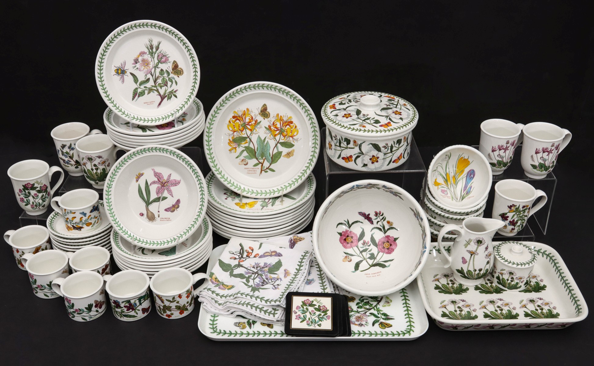 A 58 PC. PORTMEIRION 'BOTANICAL GARDENS' CHINA SERVICE