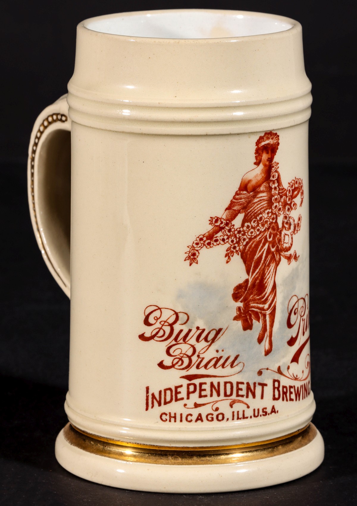 AN INDEPENDENT BREWING ASSOCIATION ADVERTISING STEIN