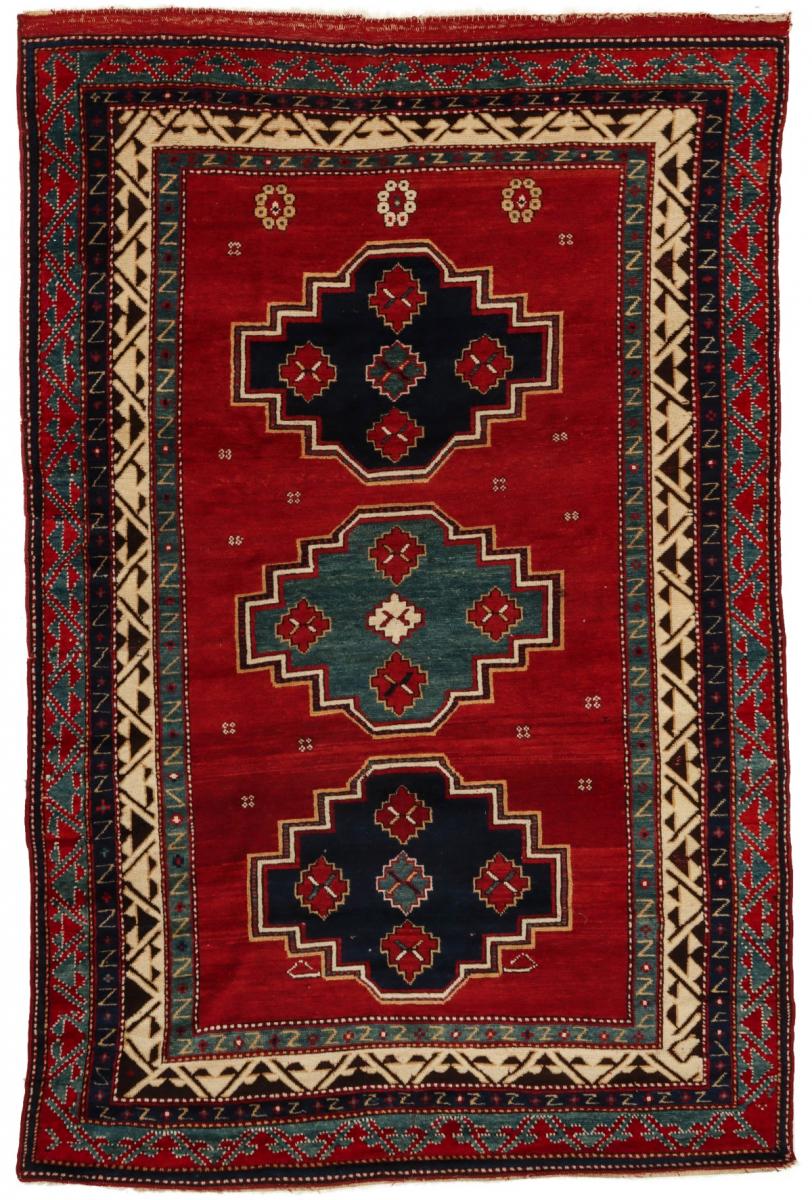 A FINE AND BOLD ANTIQUE BORDJALOU KAZAK RUG
