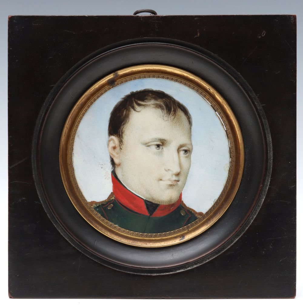 A 19TH CENTURY MINIATURE PORTRAIT OF NAPOLEON