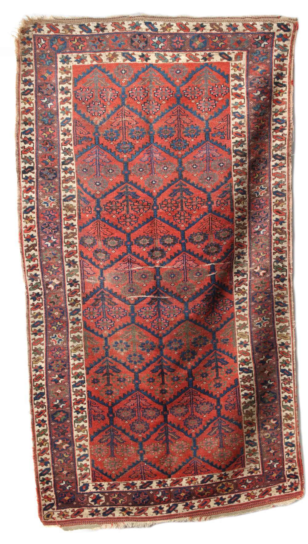 A GOOD ANTIQUE KURDISH NORTHWEST PERSIAN ORIENTAL RUG