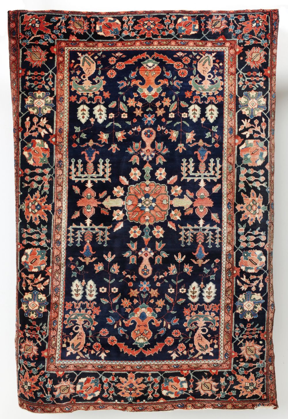 A FINELY KNOTTED ANTIQUE MAHAJARAN SAROUK CIRCA 1890