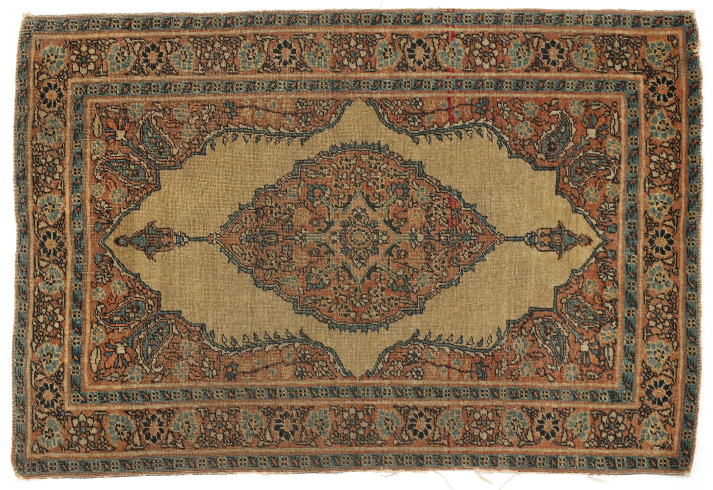 AN ANTIQUE PERSIAN TABRIZ MAT