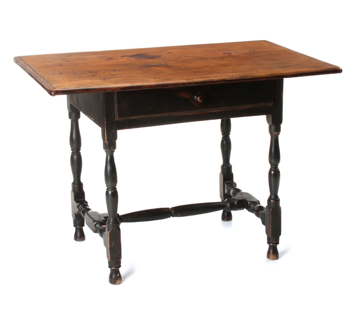 A 19TH CENTURY PINE TAVERN TABLE