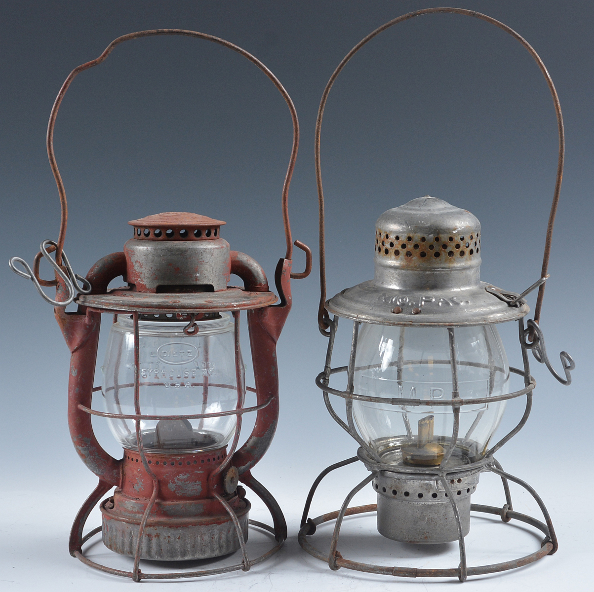 N.Y. CENTRAL AND MoPAC RAILROAD LANTERNS