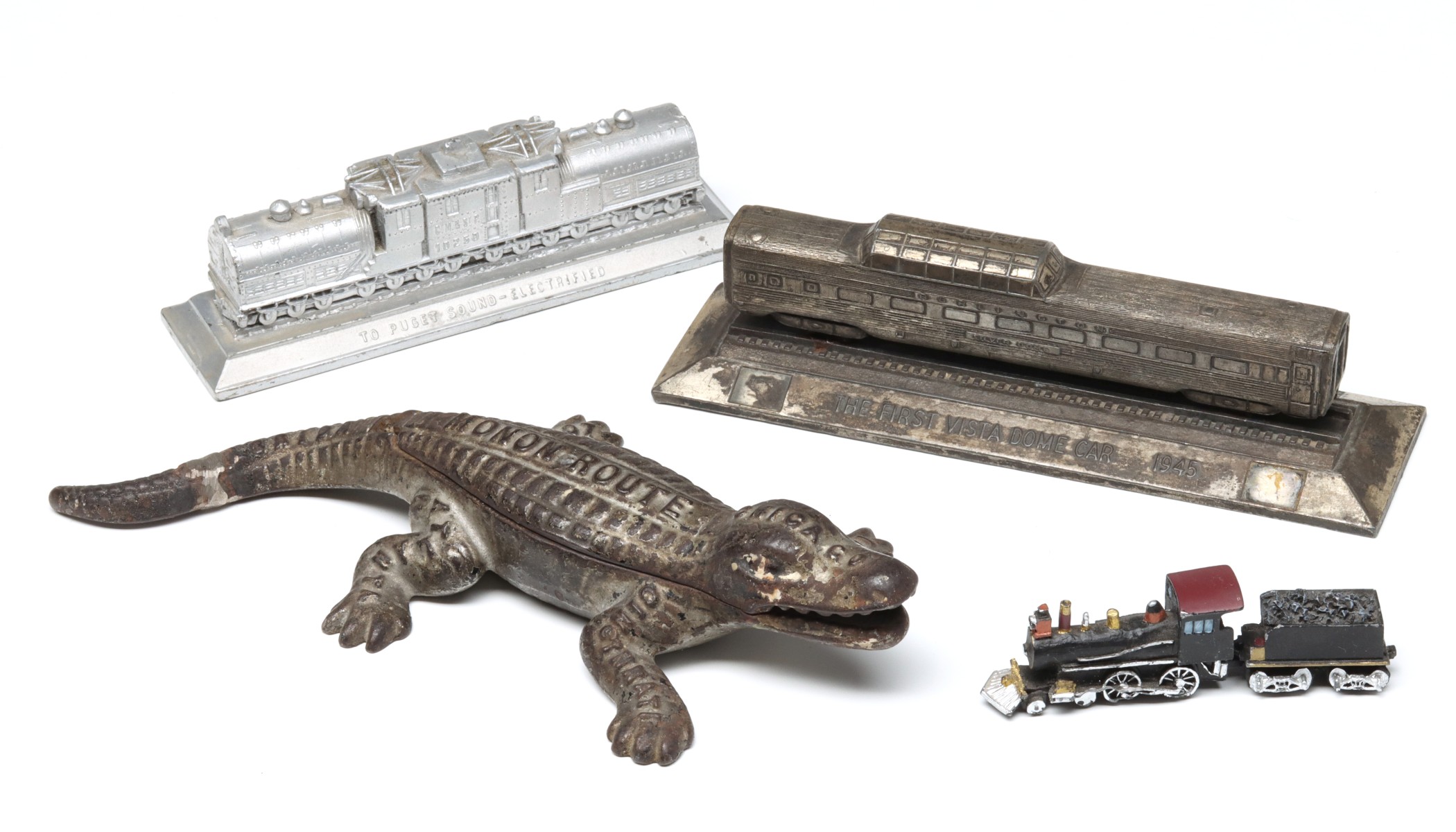 DESKTOP ADVERTISING INCL MONON ROUTE ALLIGATOR W/REPAIR