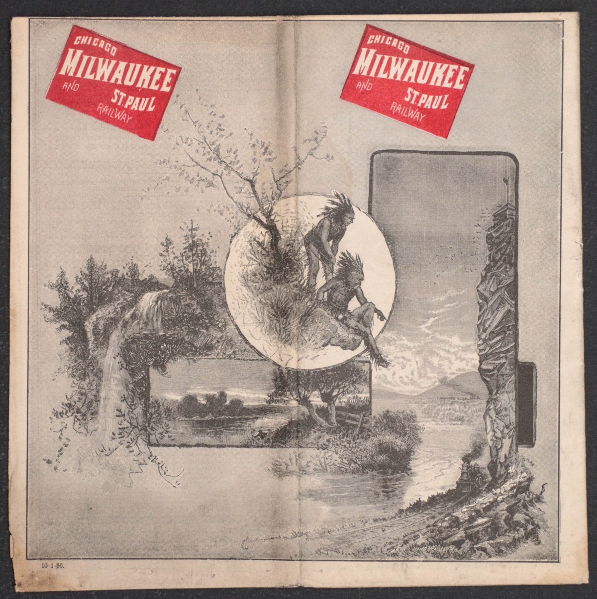 CHICAGO, MILWAUKEE & ST. PAUL RY. TIMETABLE FOR 1886