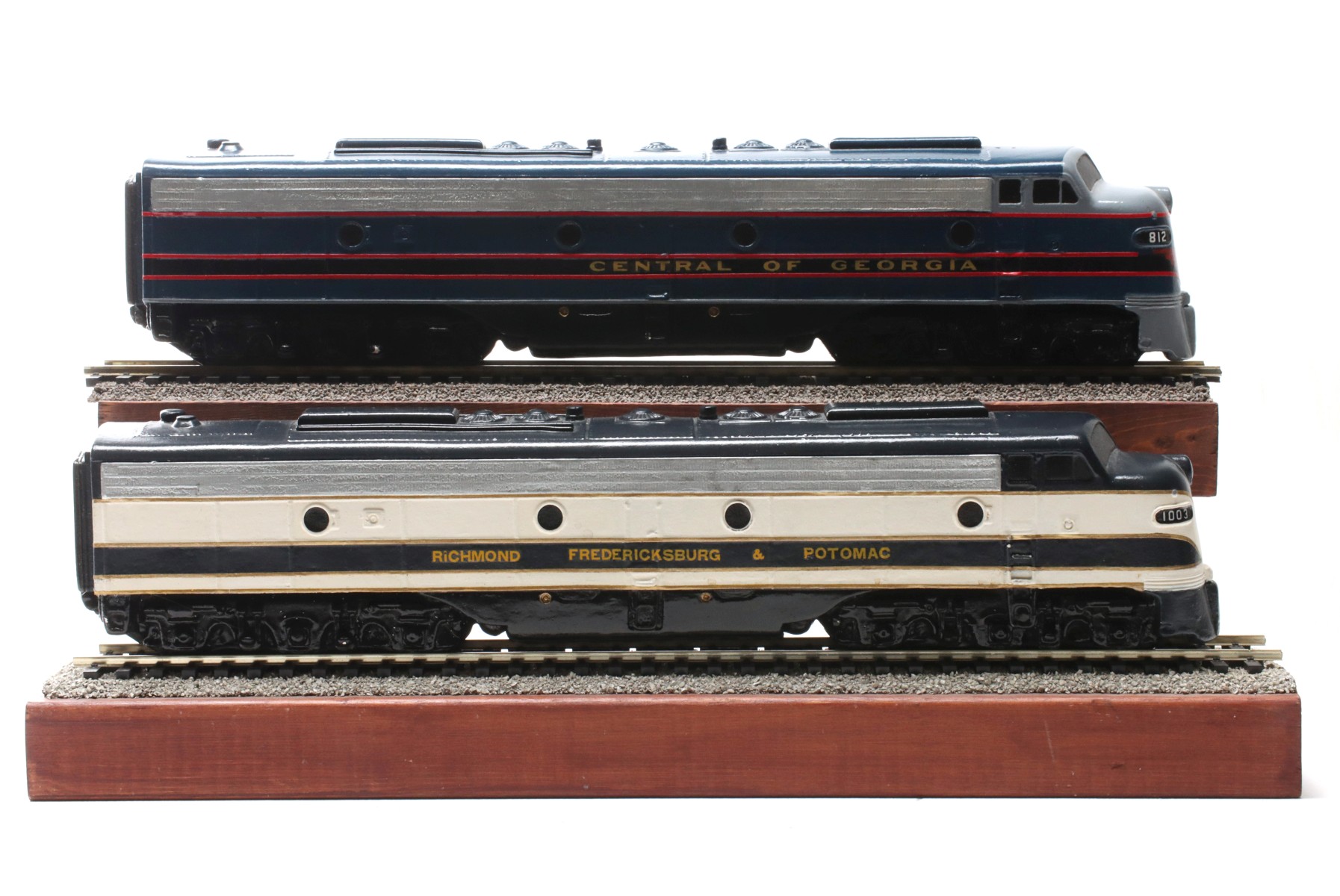 CG RR AND RFP RR LOCOMOTIVE PAINT SCHEME SAMPLE MODELS