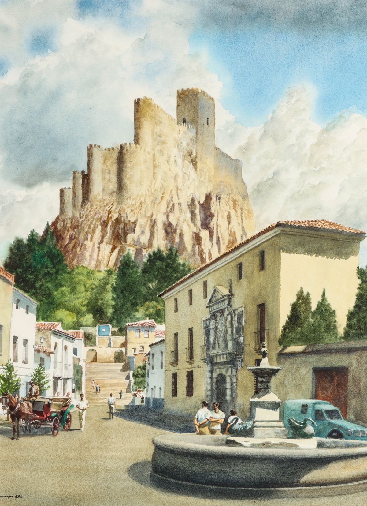 JOSEPH HENNINGER (1906-1999) WATERCOLOR