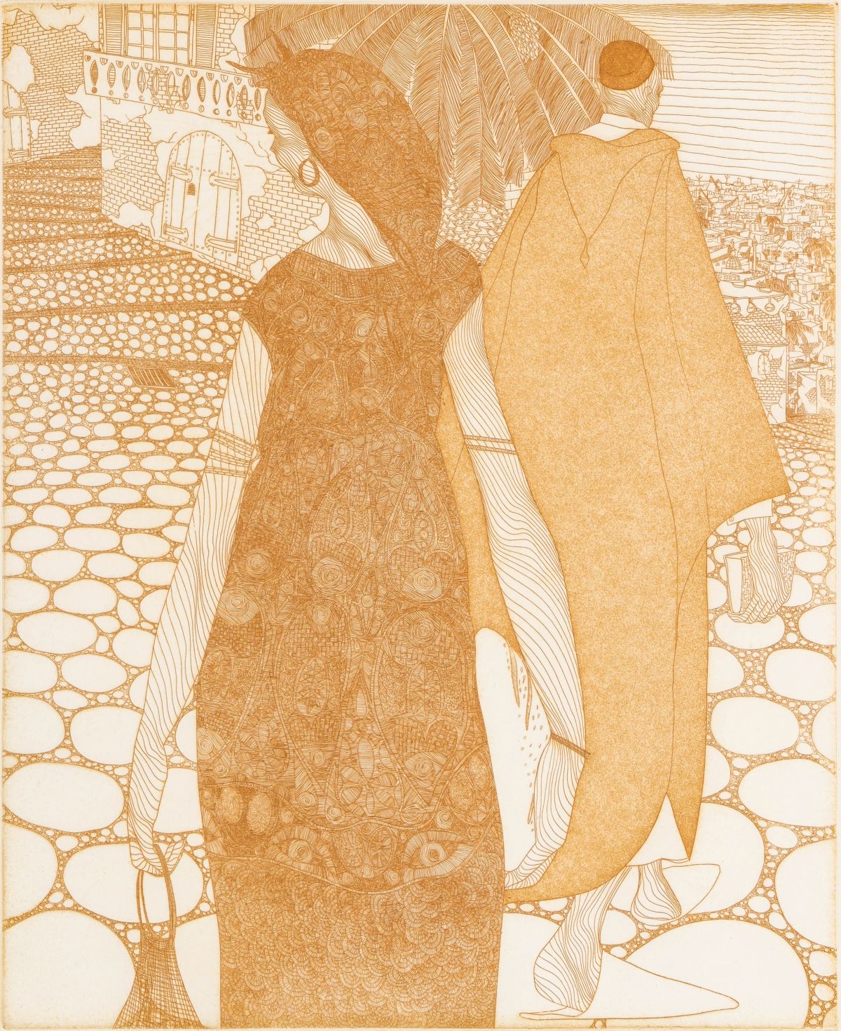 GUILLAUME AZOULAY (B. 1949) PENCIL SIGNED ETCHING