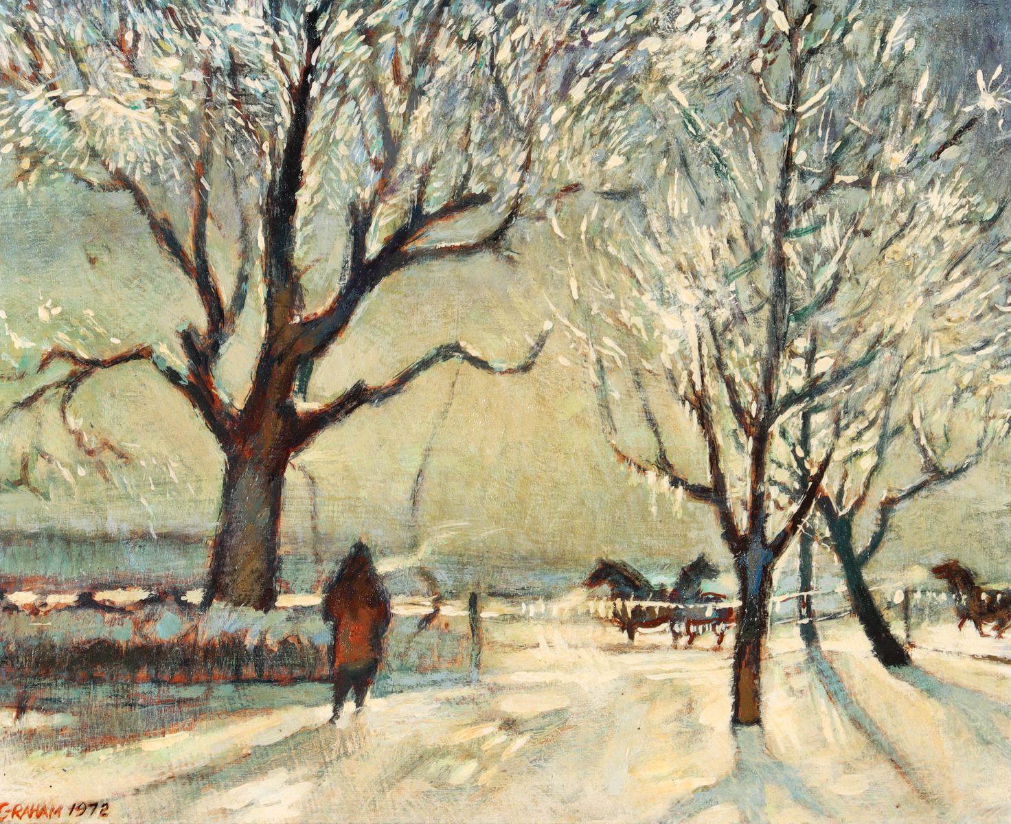 ROBERT MacDONALD GRAHAM JR. (1919-2003) OIL ON BOARD