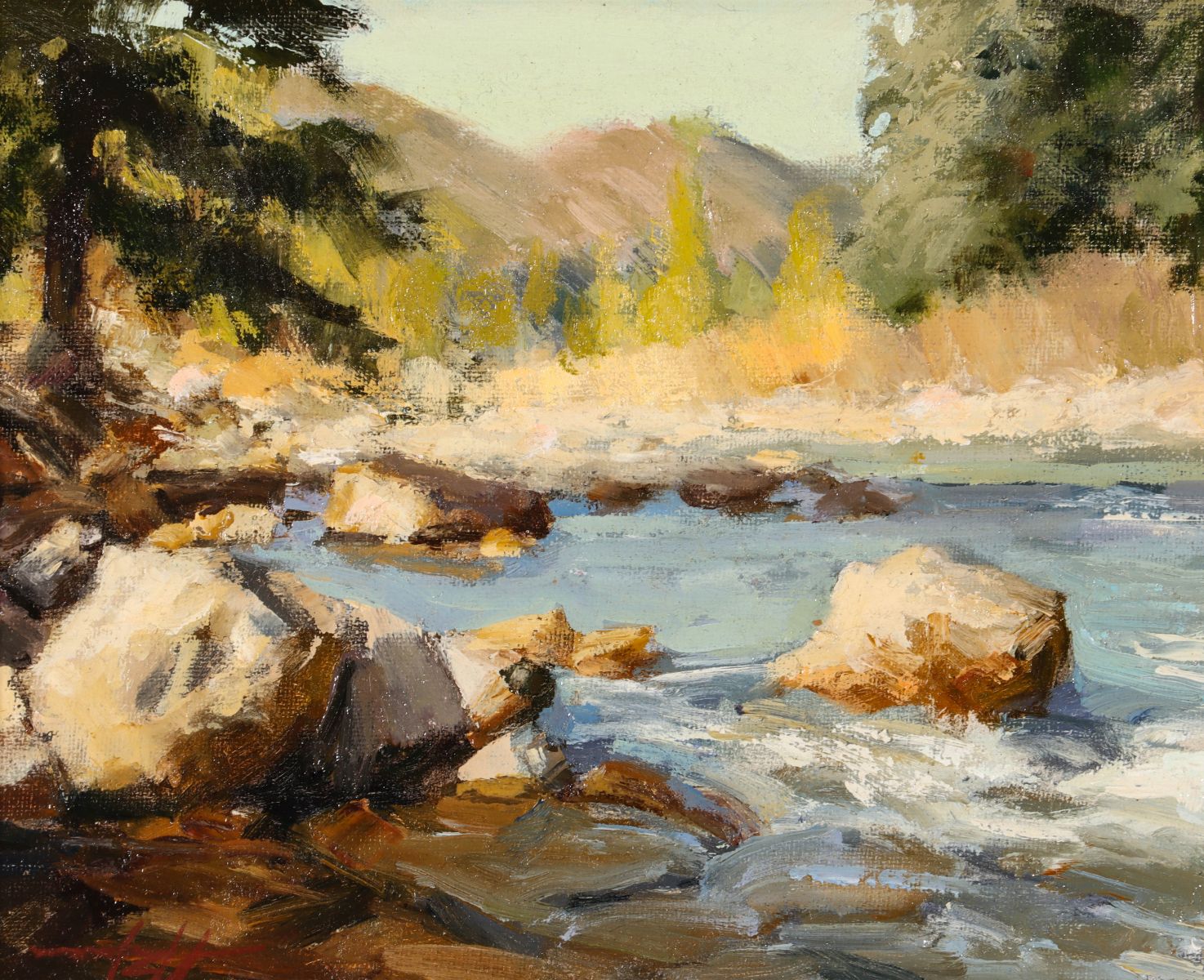 ROBERT VAUGHN (1955-2011) ATTRIBUTED OIL ON CANVAS