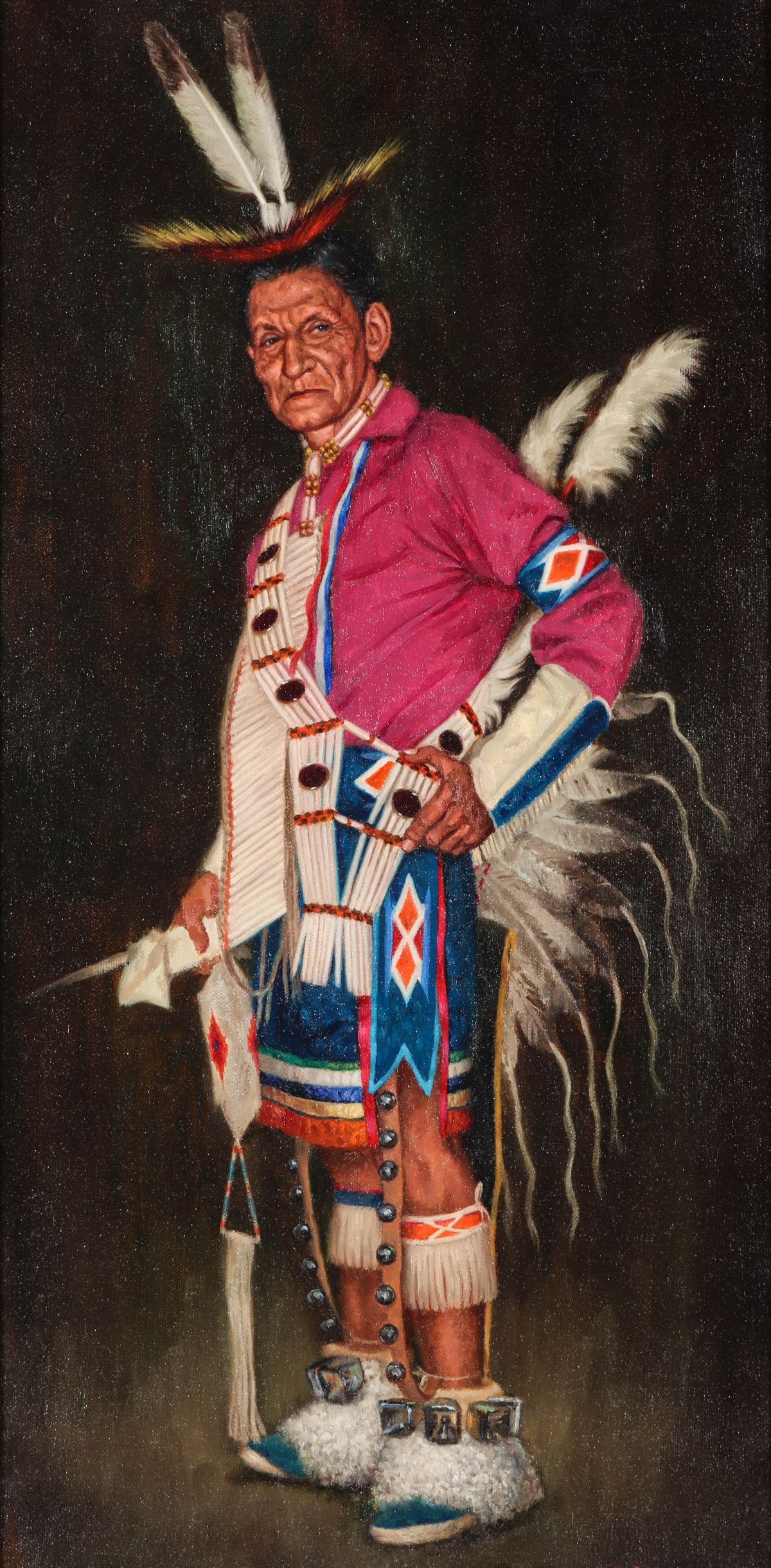 KENNETH FREEMAN (1935-2008) OIL ON ARTIST'S BOARD