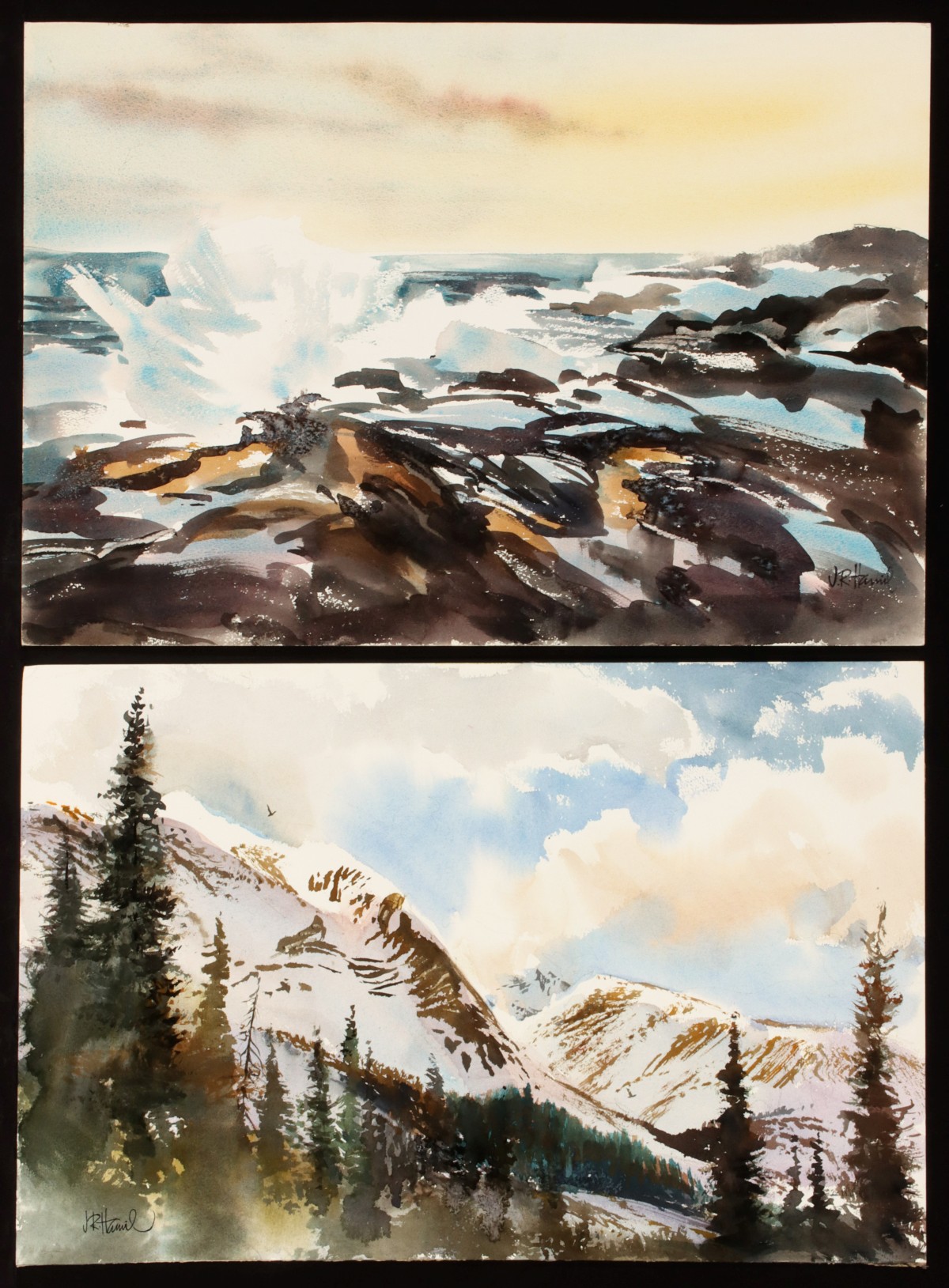 JAMES R. HAMIL (BORN 1937) WATERCOLORS