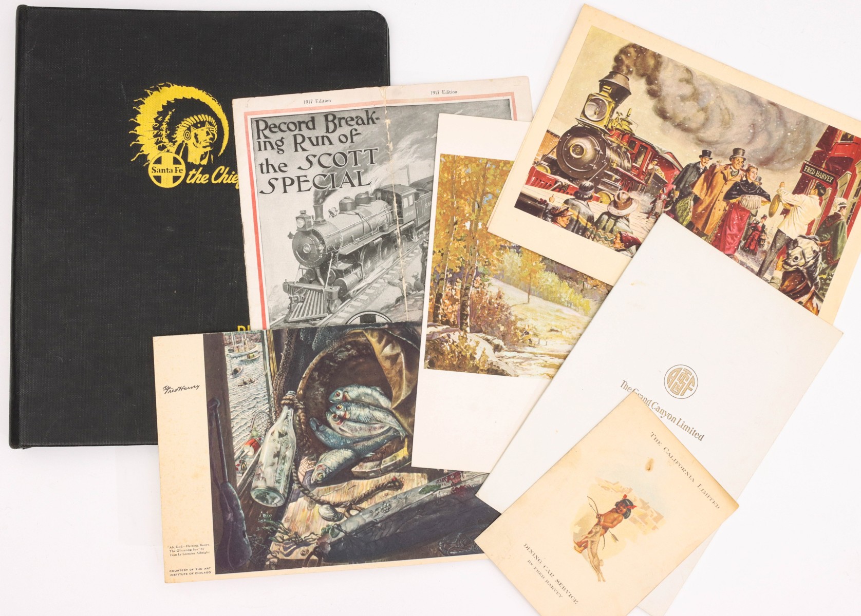 A COLLECTION OF SANTA FE EPHEMERA AS EARLY AS 1917