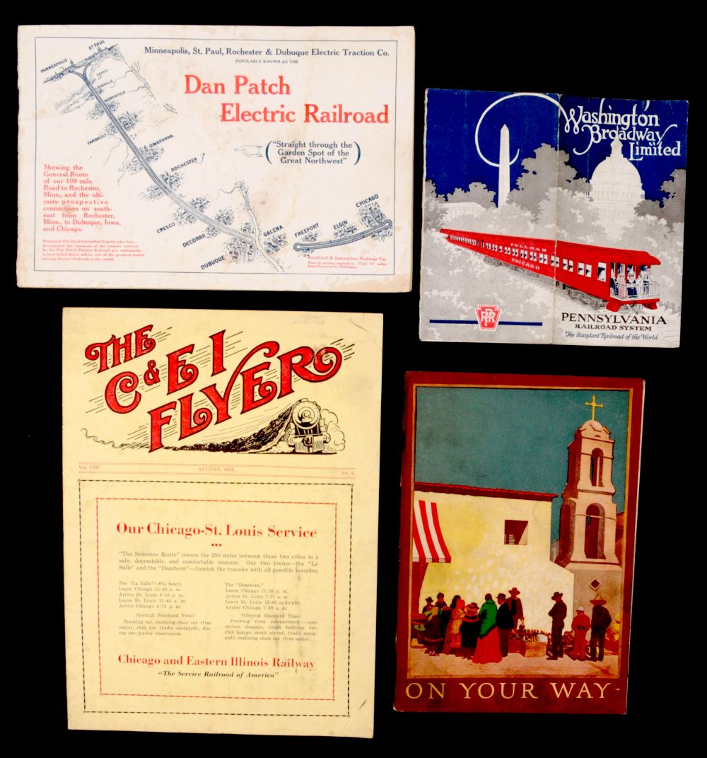 A COLLECTION OF RAILROAD PAPER EPHEMERA 1870-1952