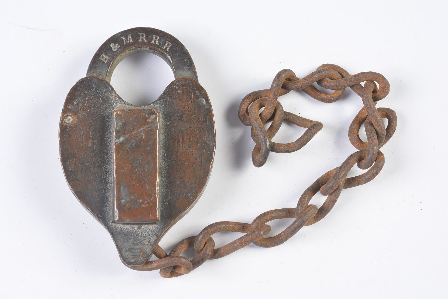 A BURLINGTON AND MISSOURI RIVER RAILROAD PADLOCK