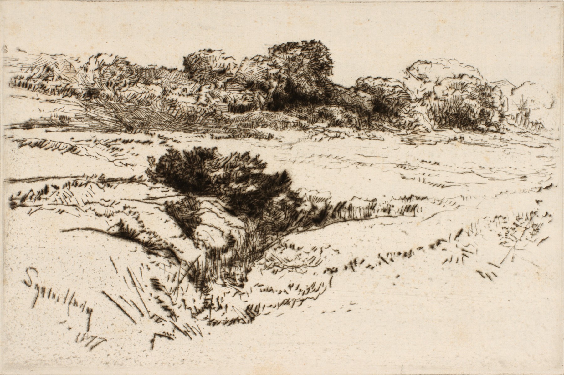 SEYMOUR HAYDEN ETCHING AND BERNE-BELLECOUR PRINT
