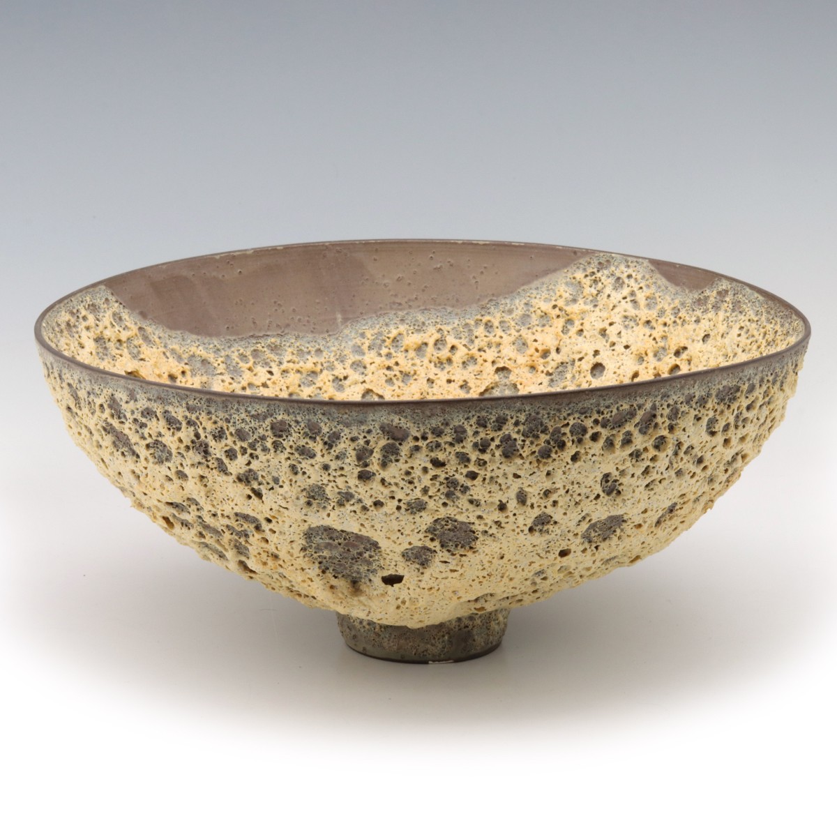 JAMES LOVERA (1920-2015) CRATERED GLAZE BOWL