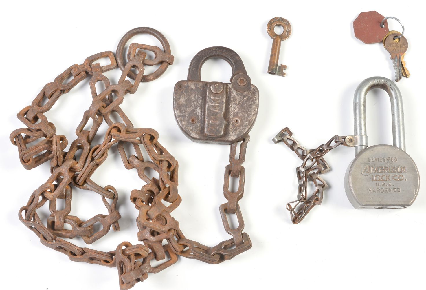 RAILROAD PADLOCKS MARKED ROCK ISLAND AND UNION PACIFIC