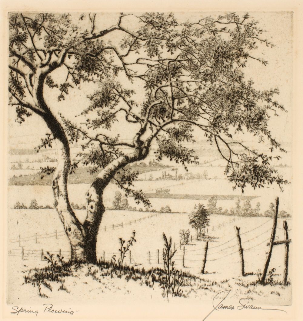JAMES SWANN (1905-1985) PENCIL SIGNED ETCHING