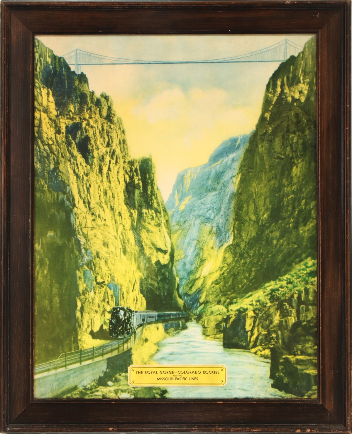 A MISSOURI PACIFIC LINES ROYAL GORGE VIEW PRINT