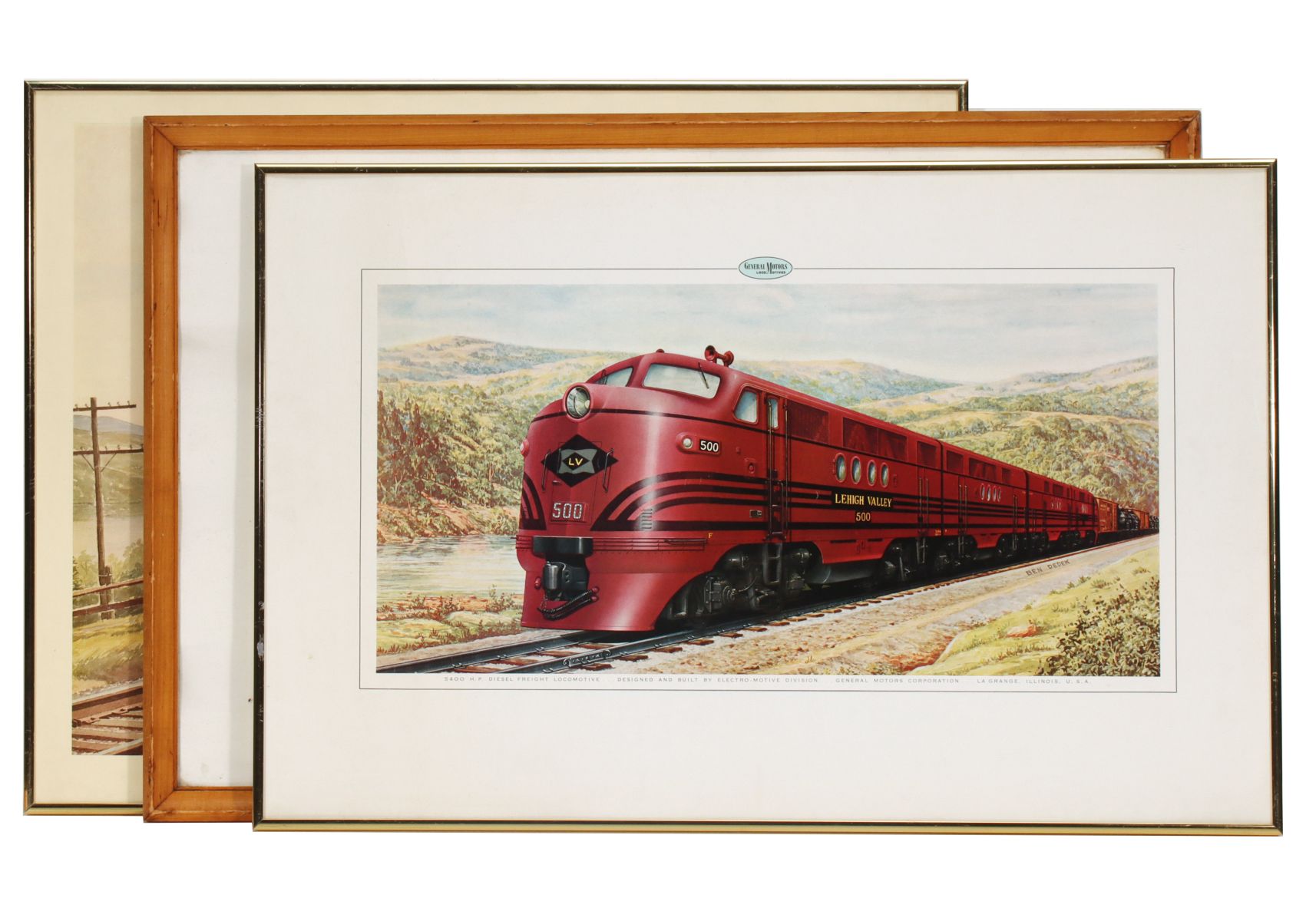 GENERAL MOTORS BUILDER'S PRINTS OF DIESEL LOCOMOTIVES