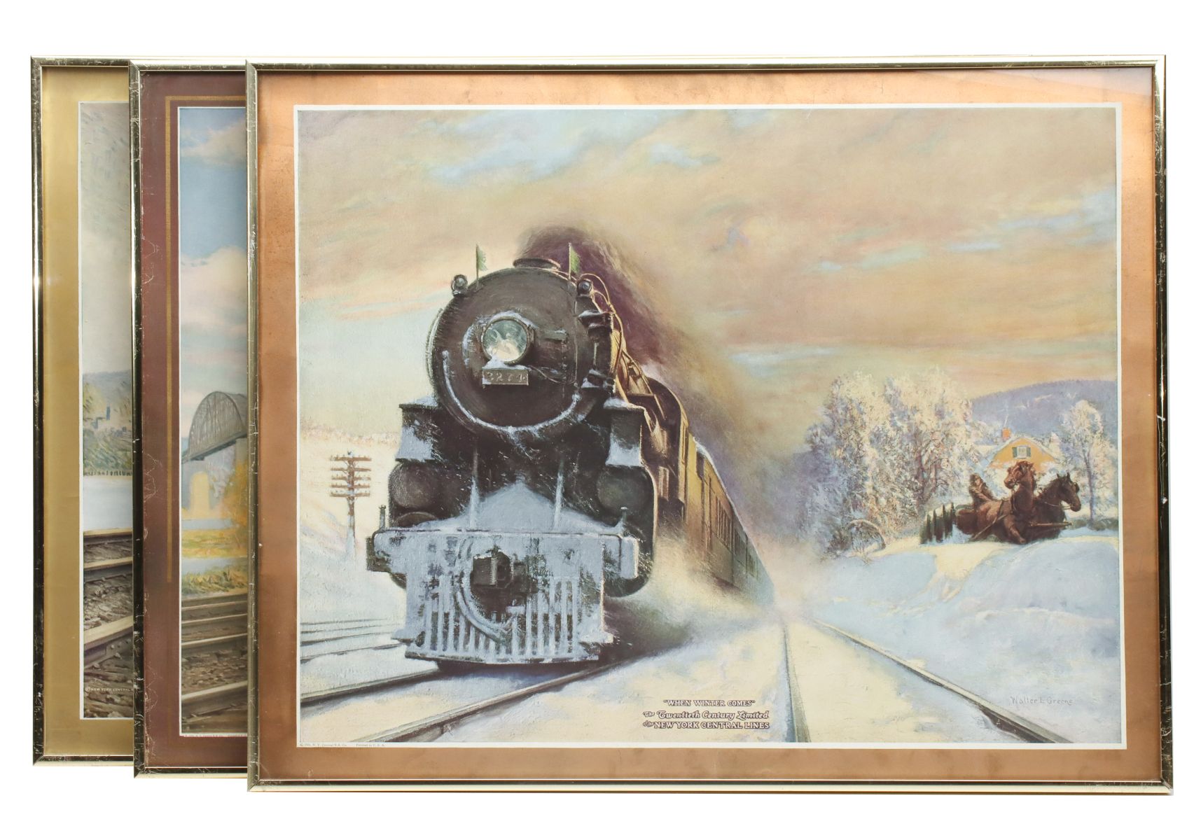 NEW YORK CENTRAL PRINTS AFTER WALTER GREENE CIRCA 1925