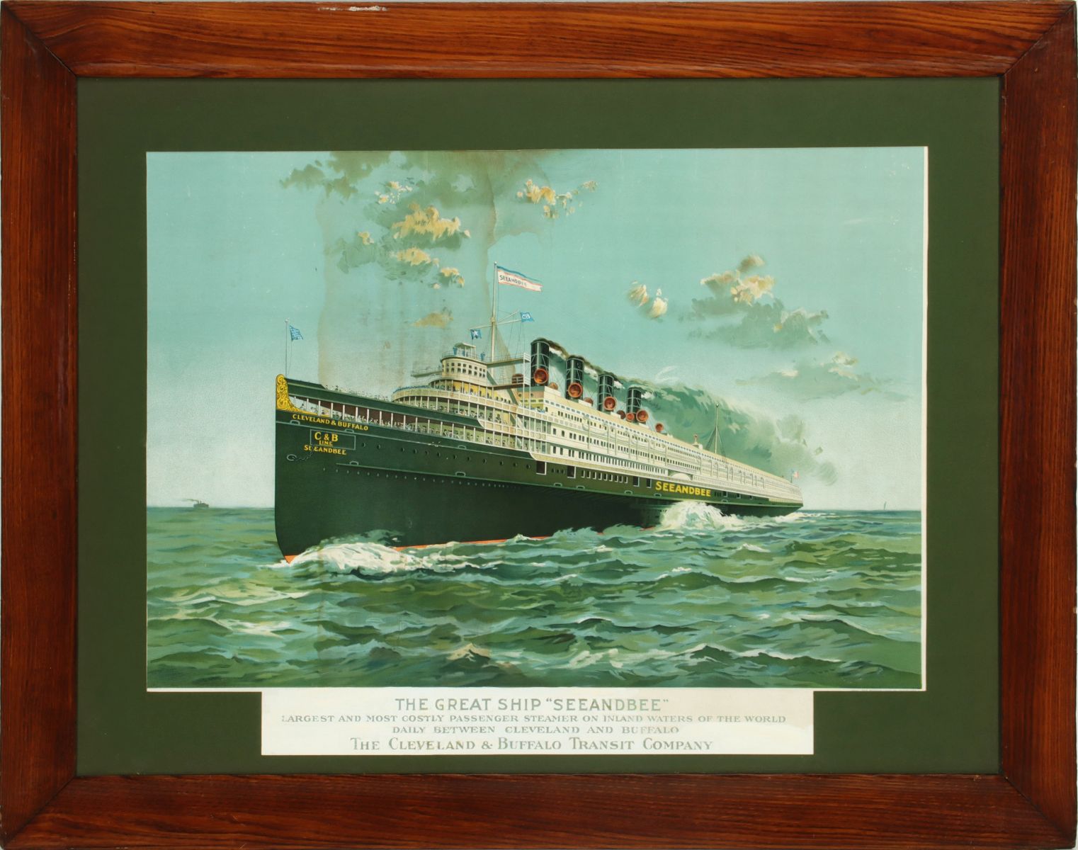 THE CLEVELAND & BUFFALO TRANSIT STEAMSHIP PRINT