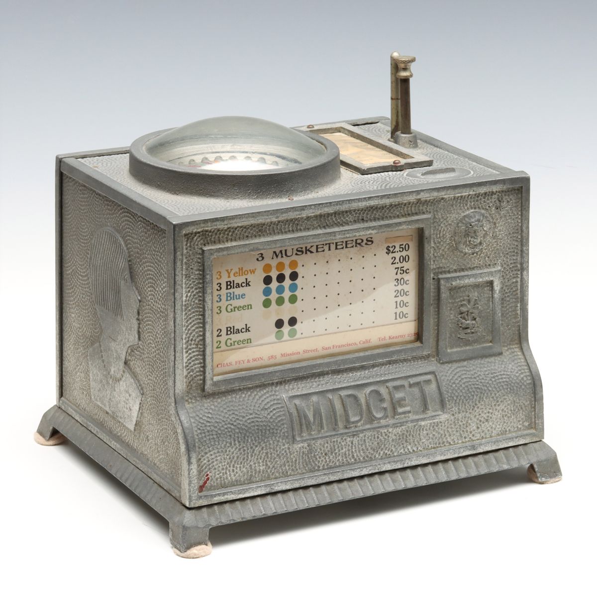 A CHARLES FEY MIDGET ROULETTE TRADE STIMULATOR C. 1926