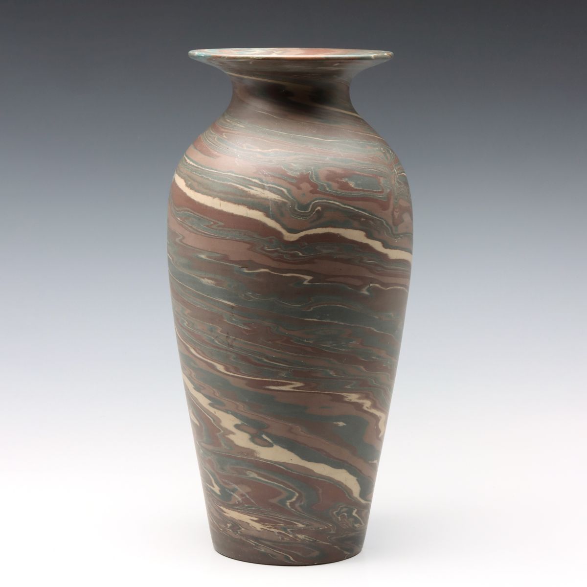 A NILOAK ART POTTERY 16-INCH MISSIONWARE VASE