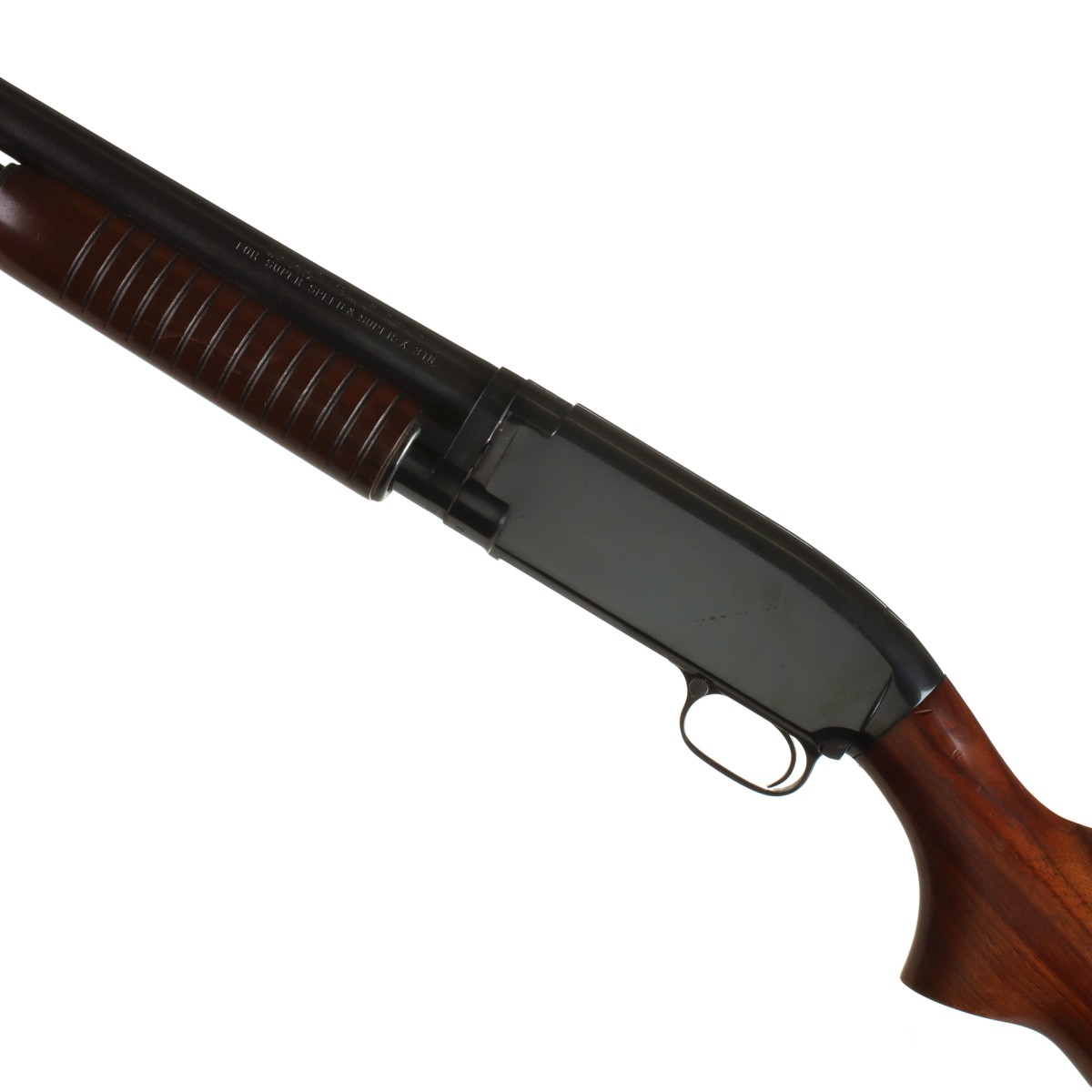 A GOOD WINCHESTER 12 GAUGE MODEL 12 PUMP SHOTGUN