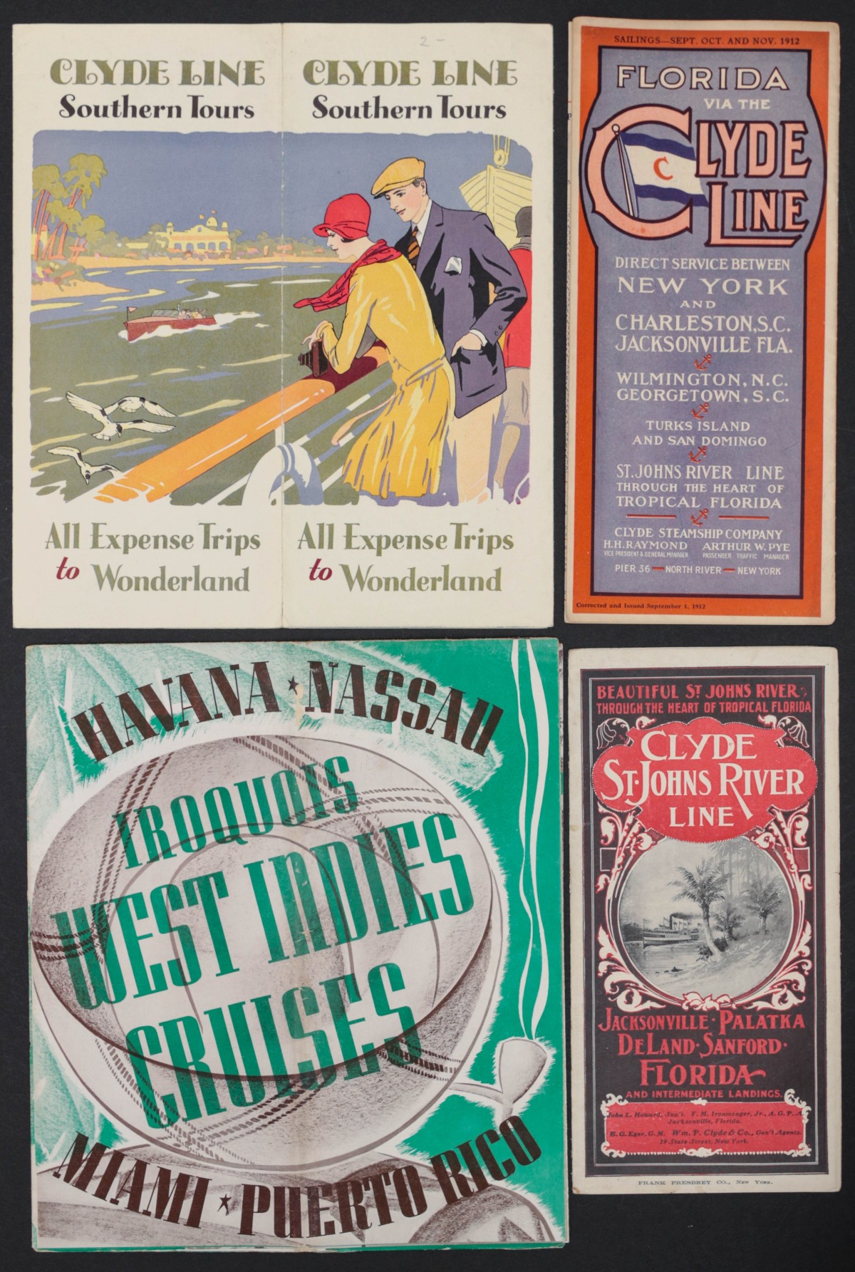 CLYDE MALLORY STEAMSHIP EPHEMERA COLLECTION C. 1915