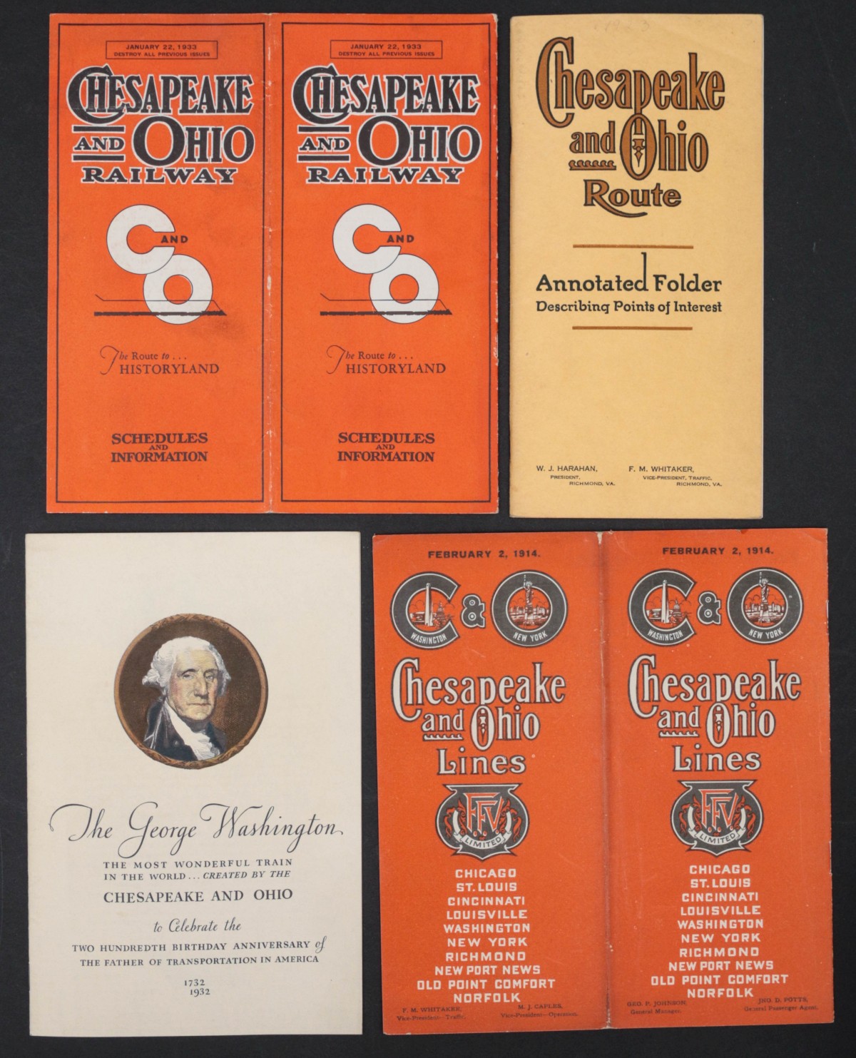 A COLLECTION OF CHESAPEAKE AND OHIO RR EPHEMERA