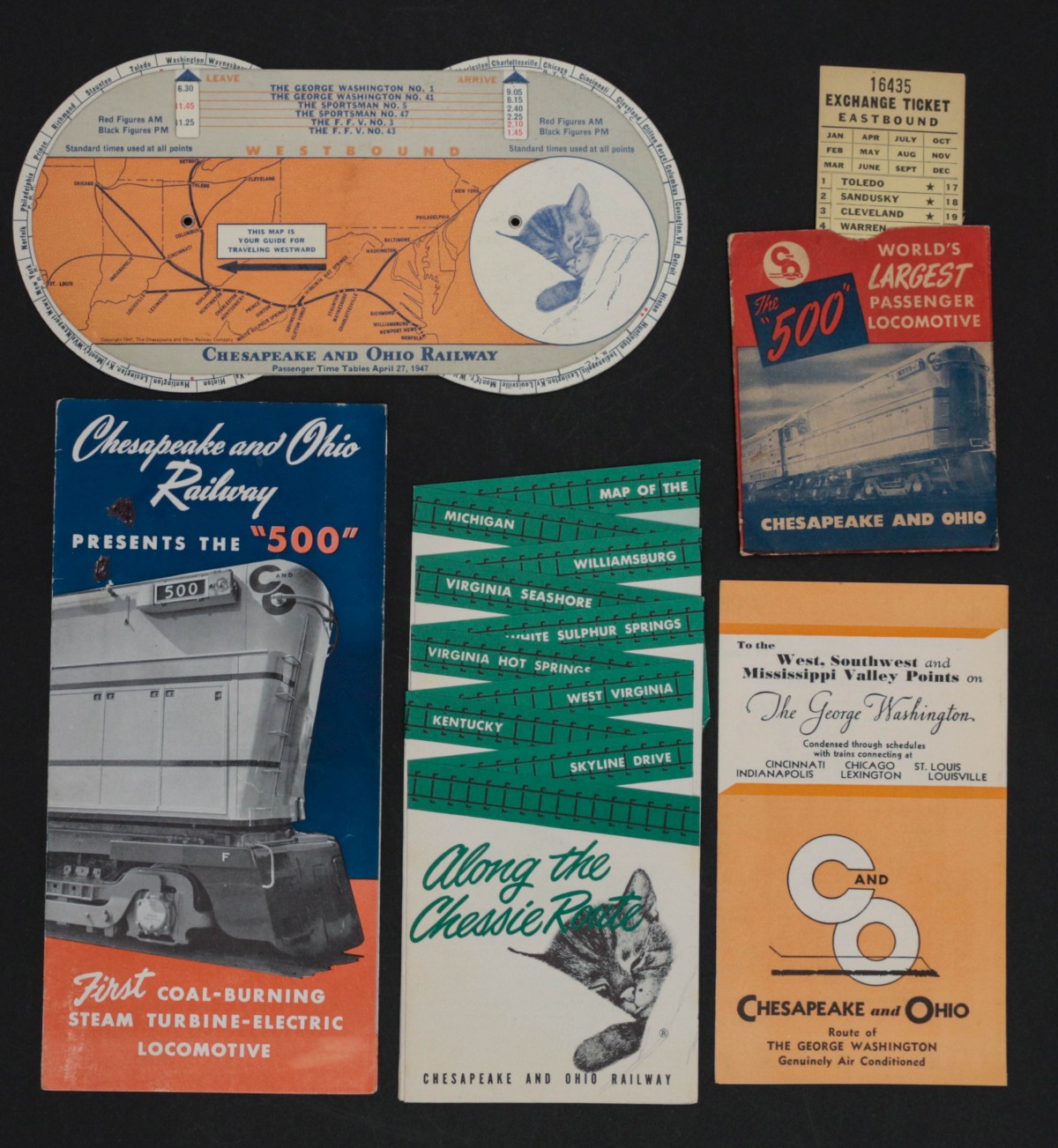 A COLLECTION OF CHESAPEAKE AND OHIO RR EPHEMERA