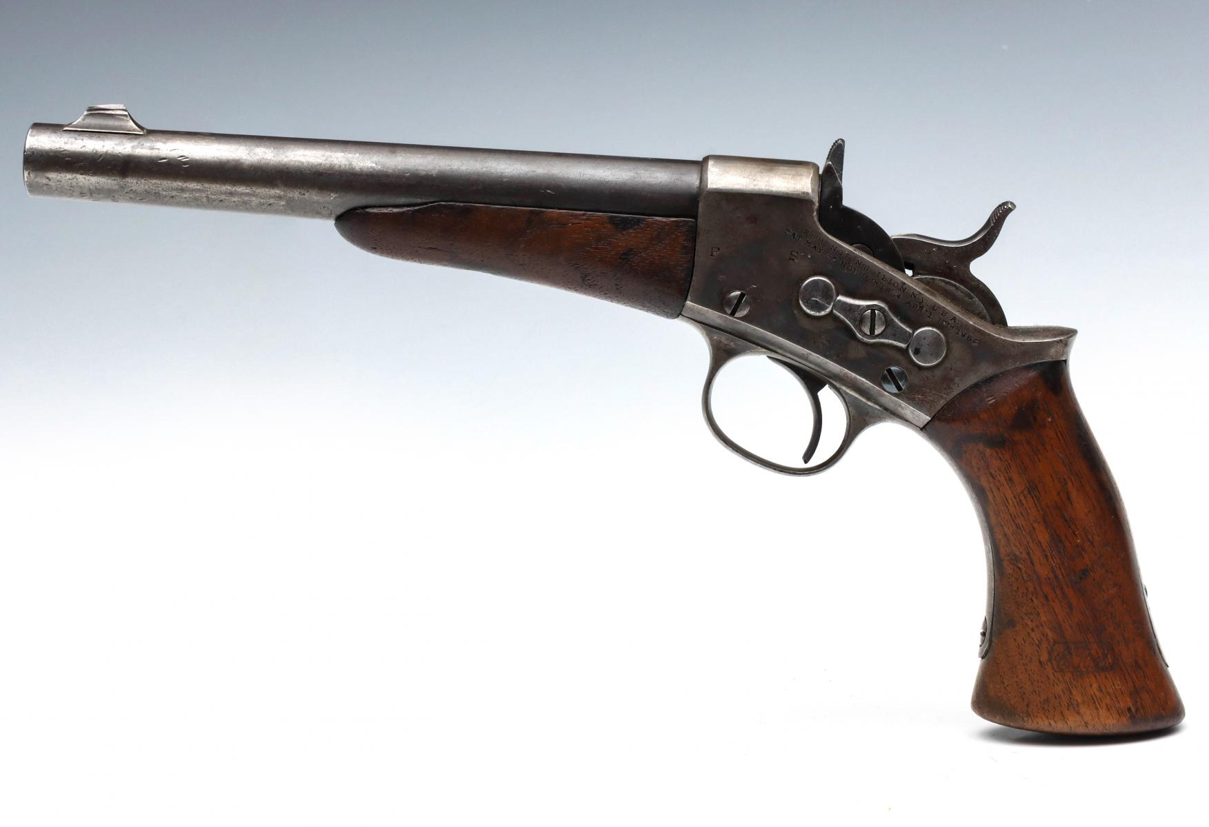 A REMINGTON MODEL 1871 ARMY ROLLING BLOCK PISTOL