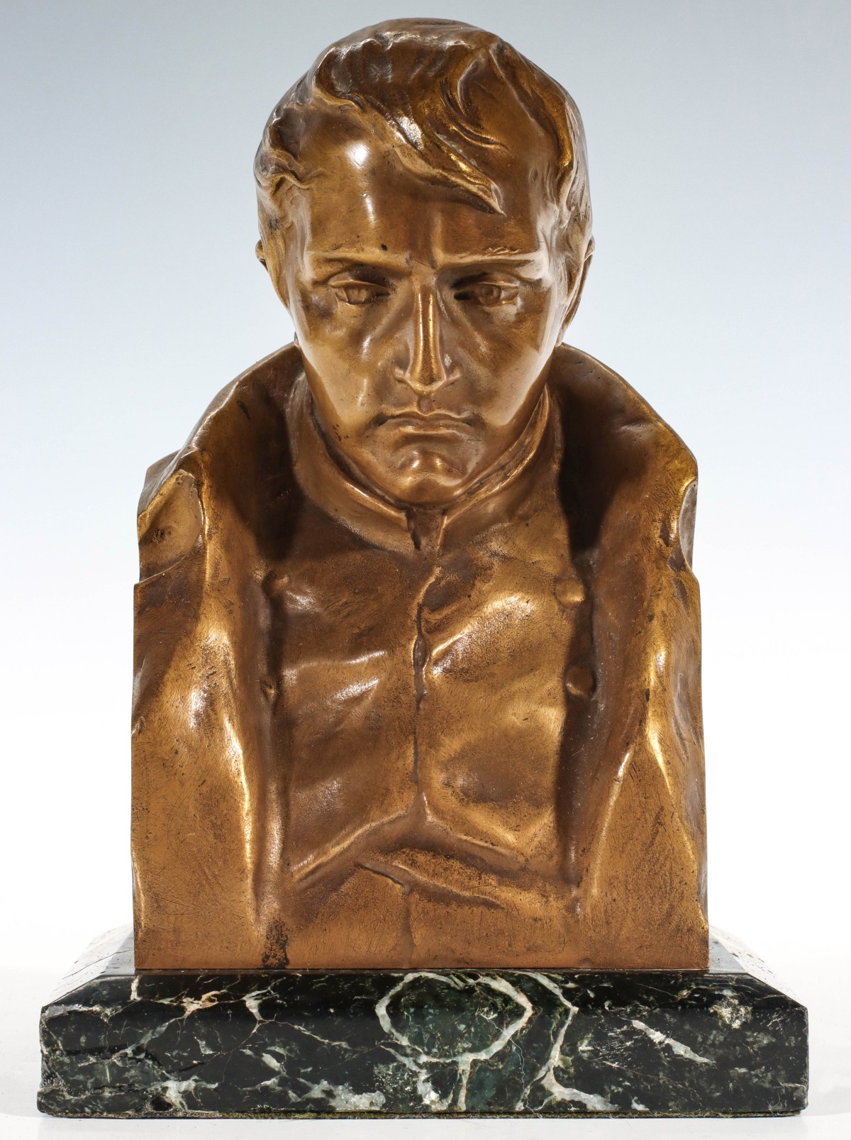 HANS MULLER (1873-1937) BRONZE BUST OF NAPOLEON