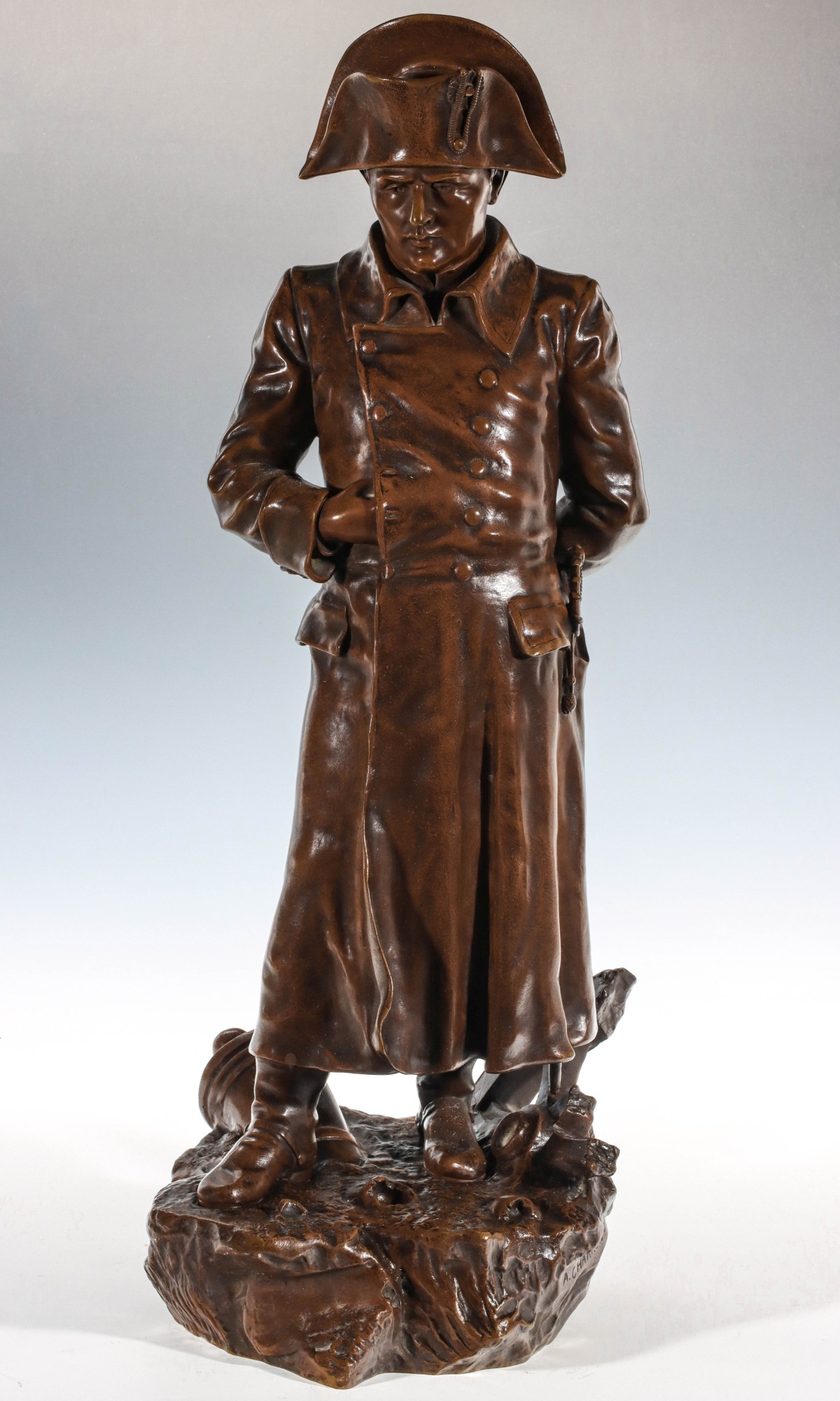 BRONZE SCULPTURE OF STANDING NAPOLEON AFTER CHARRON