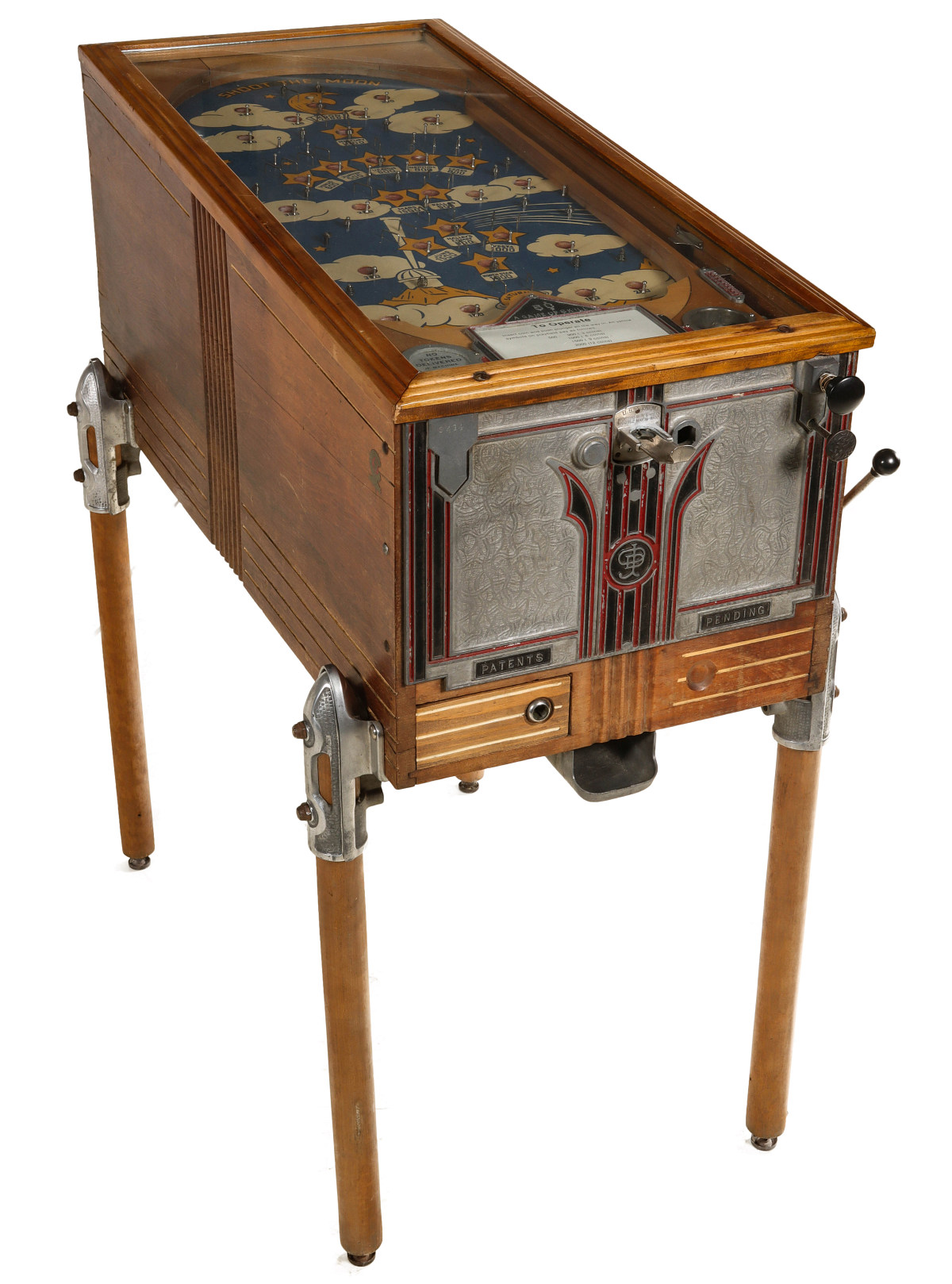 A RARE 1930s OD JENNINGS ELECTRO MECHANICAL PINBALL