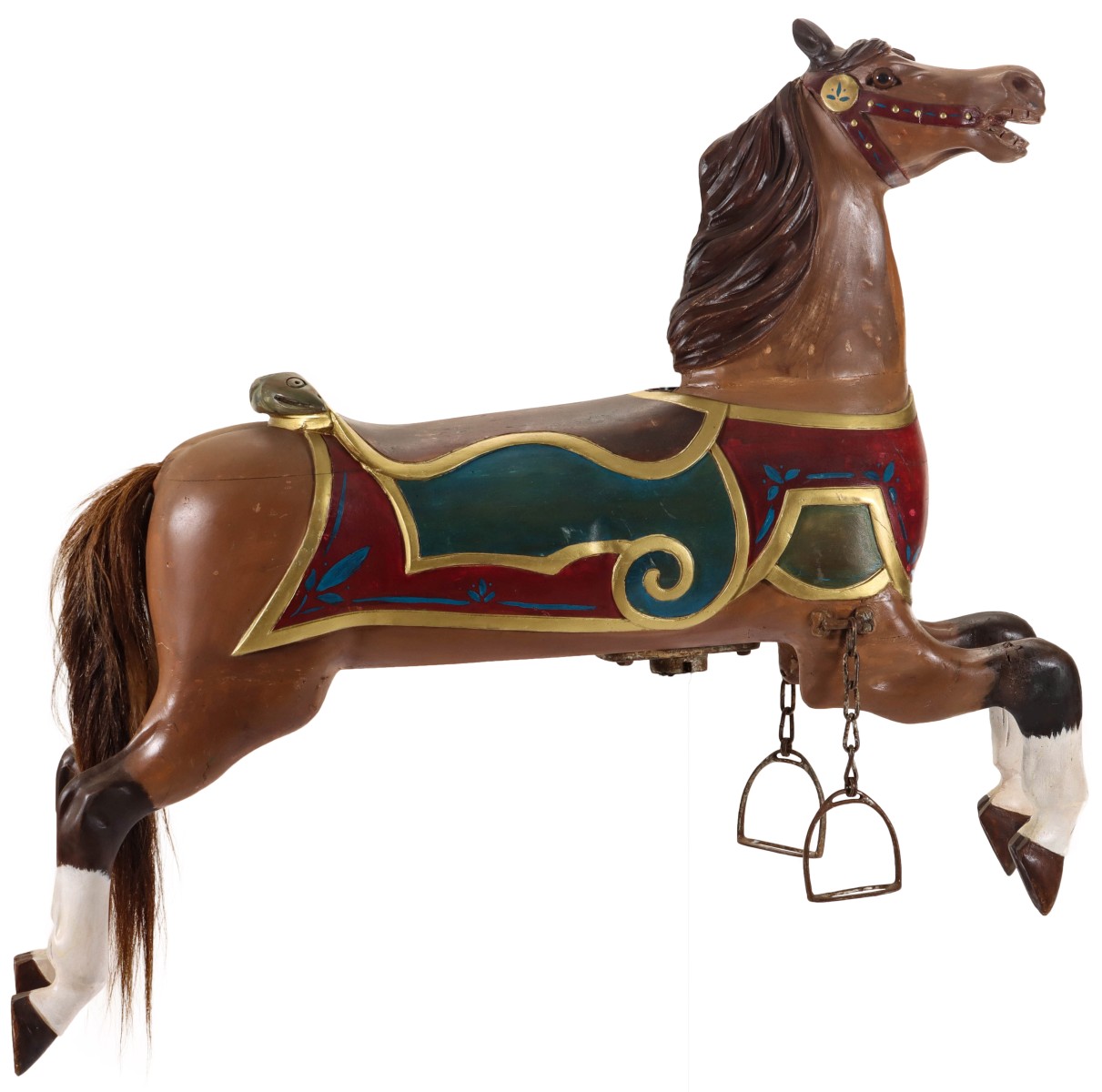 A PARKER INNER ROW JUMPER CAROUSEL HORSE C. 1920