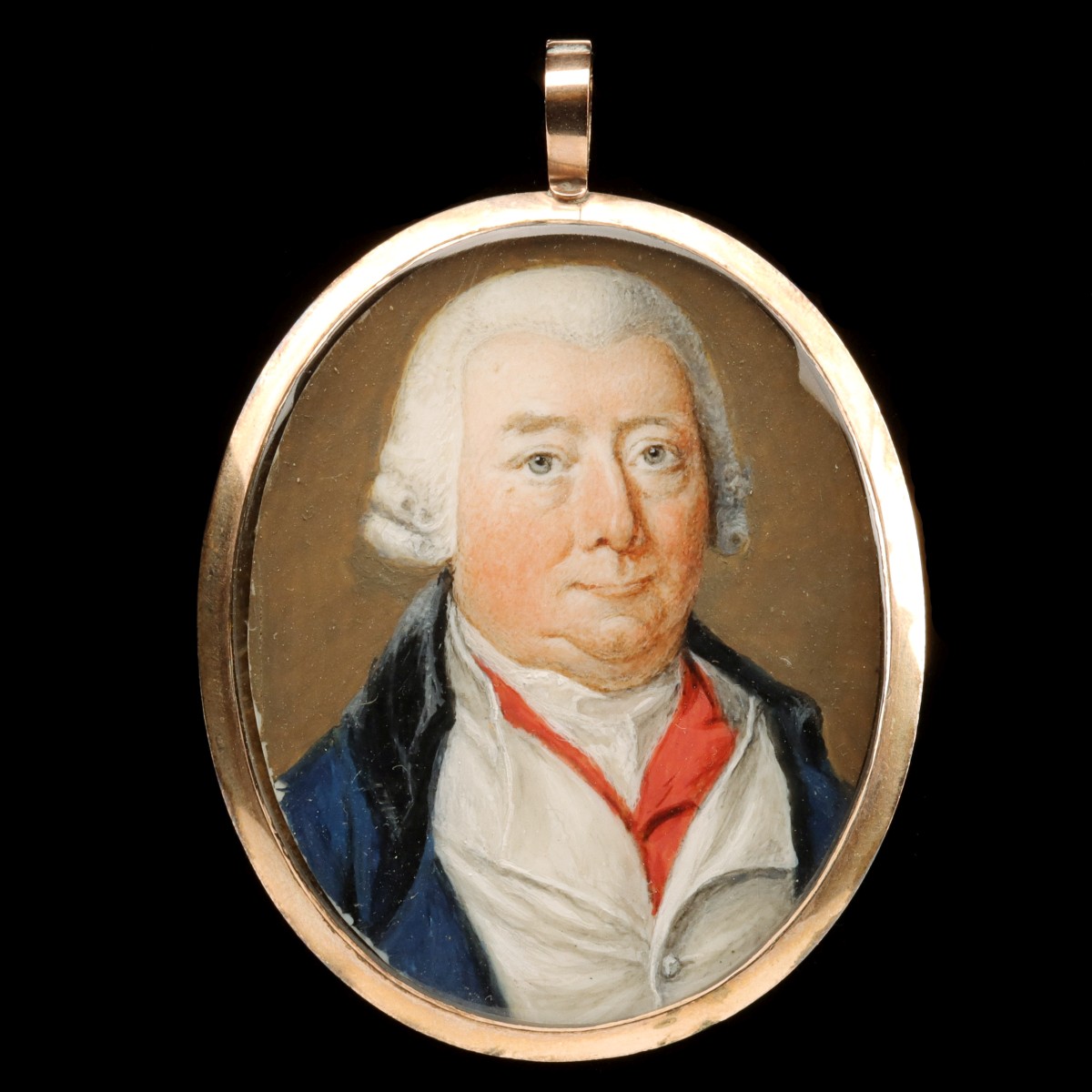 FINE 19TH C. MINIATURE PORTRAIT OF A GENTLEMAN