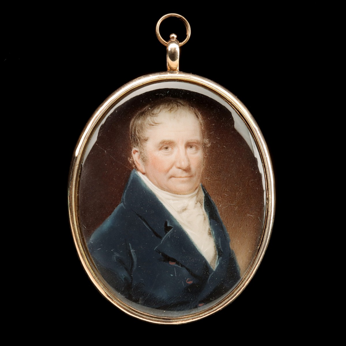 FINE 19TH C. MINIATURE PORTRAIT OF A GENTLEMAN