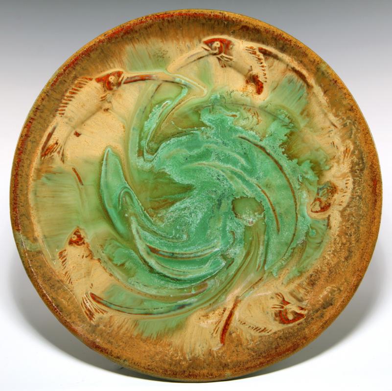 A FULPER POTTERY FISH BOWL CIRCA 1910
