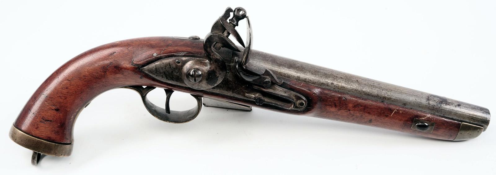 A BELGIUM 18TH CENTURY FLINTLOCK PISTOL