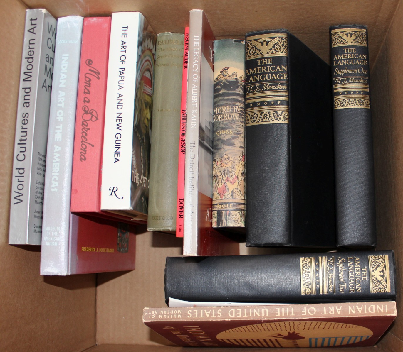 TRIBAL ART, H. L. Mencken, South American Indian, More