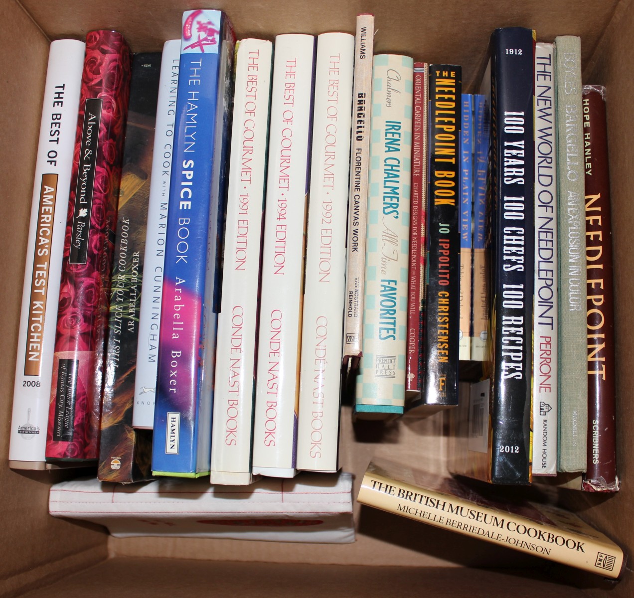 COOK BOOKS, NEEDLEPOINT