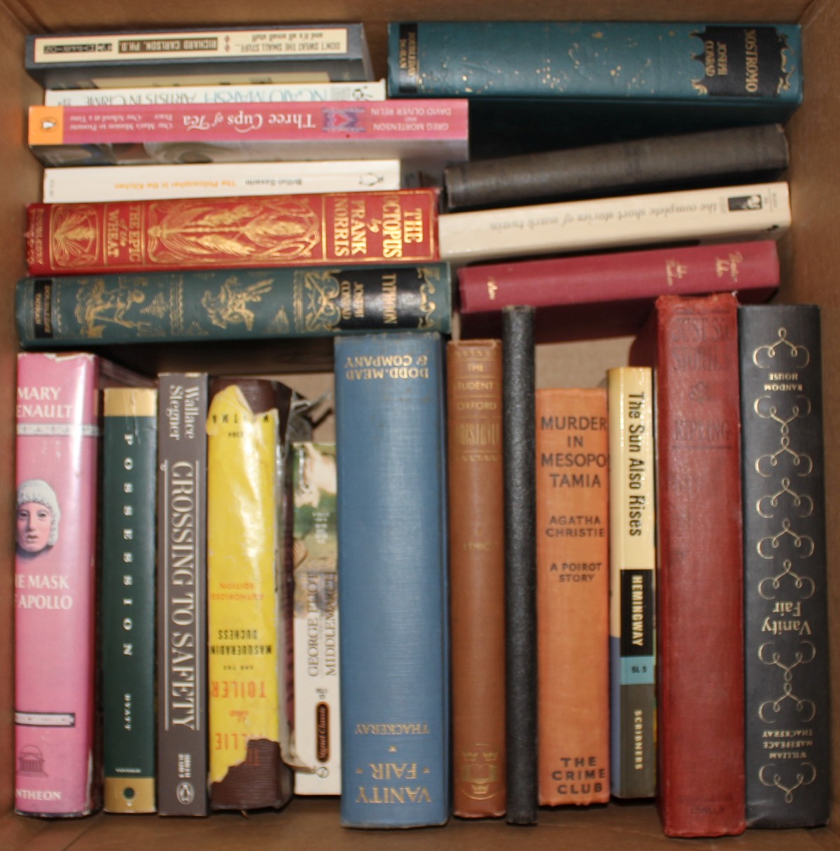 HEMINGWAY, KIPLING, JOSEPH CONRAD, CHRISTIE POIROT