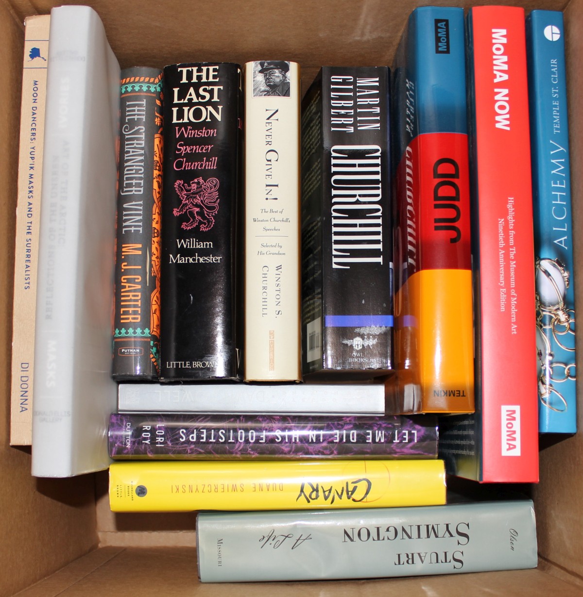 TRIBAL MASKS AND SURREALISTS, CHURCHILL BIOS, ETC