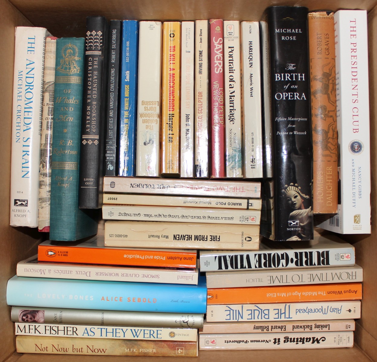 JANE AUSTEN, TOLKIEN, CRICHTON, FICTION & NON-FICTION